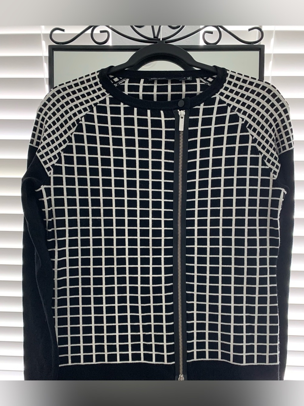 NWOT Karen Millen Knit Zip Up Cardigan Top
